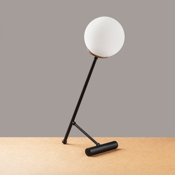 Lampe de table Golf opale - Noir