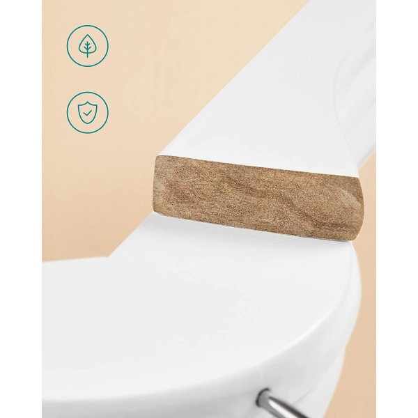 Cintre, bois, 44,5 cm, pack de 10 - Blanc