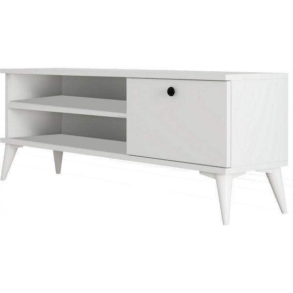 Banc multimdia rtro 120 cm - Blanc