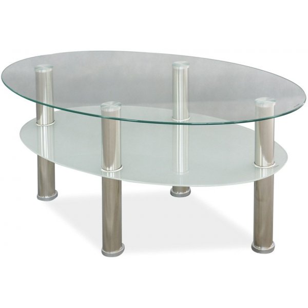 Hernando A soffbord 90 x 50 cm - Krom