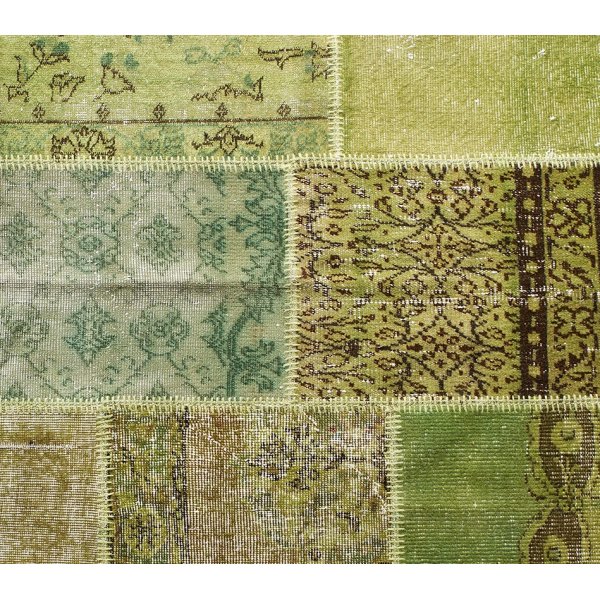 Äkta Patchwork matta Persia - Grön Äkta Patchwork matta Persia - Grön