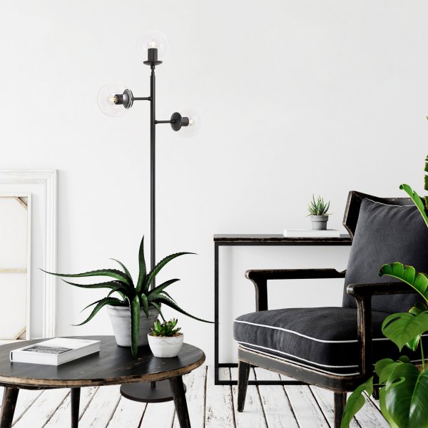 Prêt de lampadaire Atlas - Noir Prêt de lampadaire Atlas - Noir