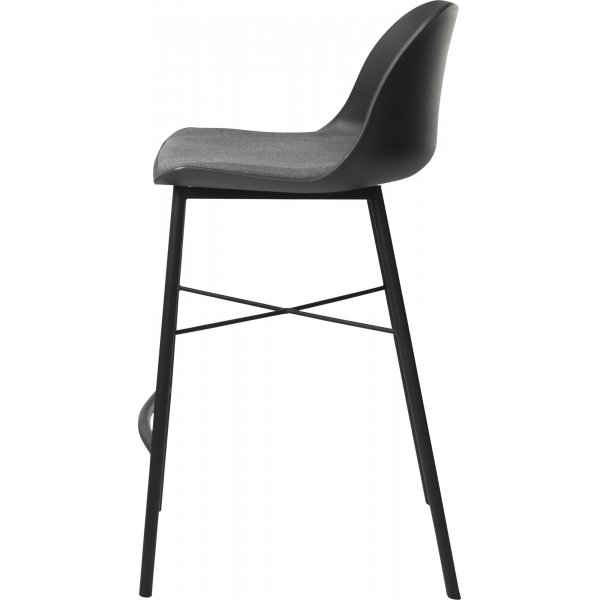 Tabouret de bar Drake noir avec coussin d\\\'assise SH68 cm Tabouret de bar Drake noir avec coussin d\\\'assise SH68 cm