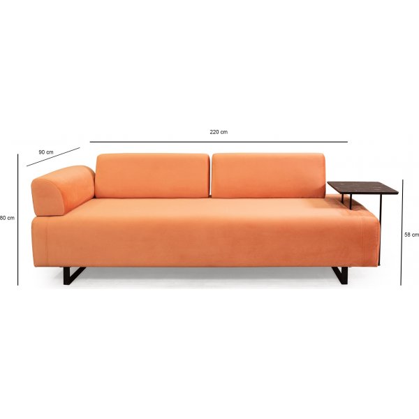 Infinity 3-sits b�ddsoffa - Rosa