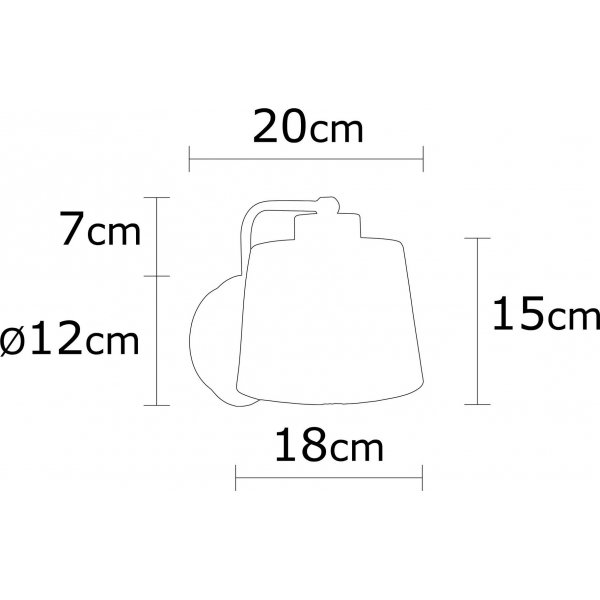 Keller wandlamp N-272 - Zilver