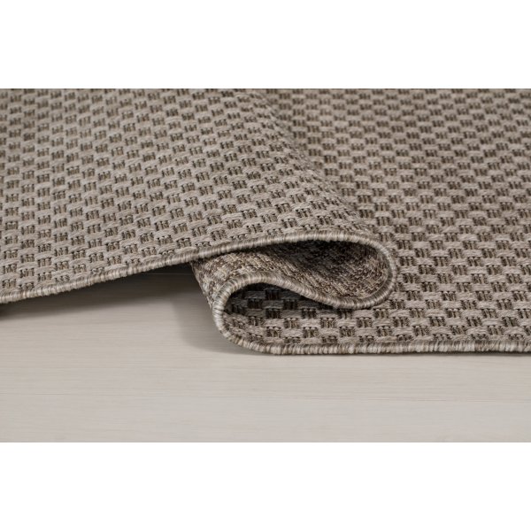 Pampero plat geweven vloerkleed Grijs