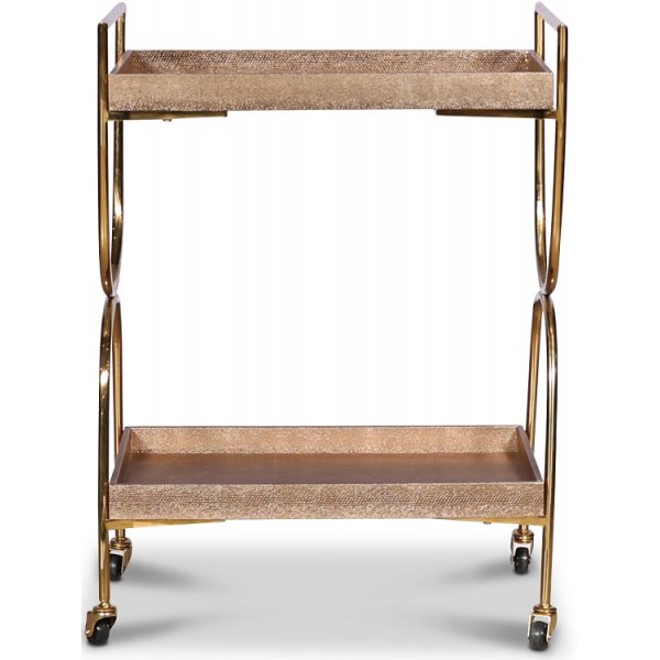 Snake serveringsvagn lyx - Mässing / Brun Snake serveringsvagn lyx - Mässing / Brun
