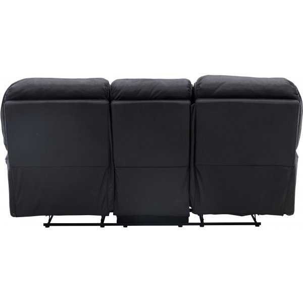 Canap inclinable 3 places Saranda - Noir