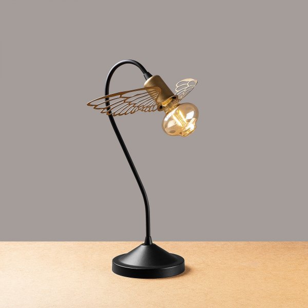 Angel bordslampa - Svart/guld