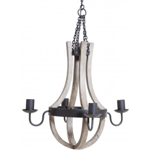 Ekeby Taklampa - Tr/metall-krona