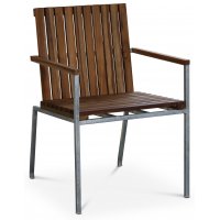 Alva utestol Teak / Galvaniserat stål Alva utestol Teak / Galvaniserat stål