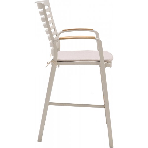 Portals lounge groep 5 - Wit/teak Portals lounge groep 5 - Wit/teak