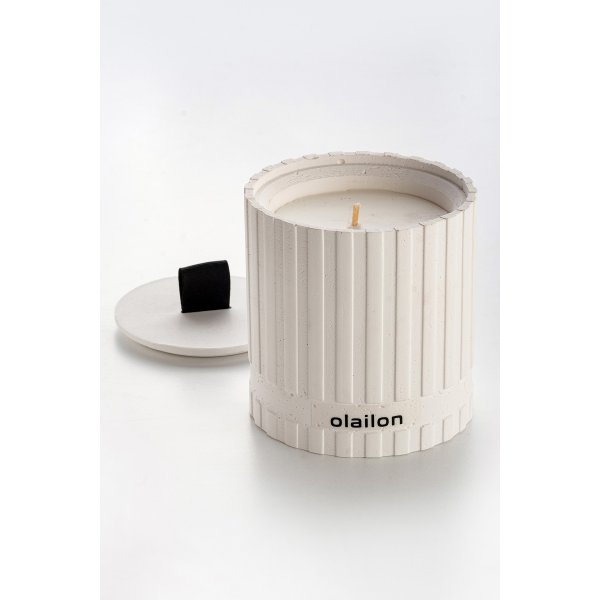 Bougie parfumée Sutun - Blanc/noir Bougie parfumée Sutun - Blanc/noir