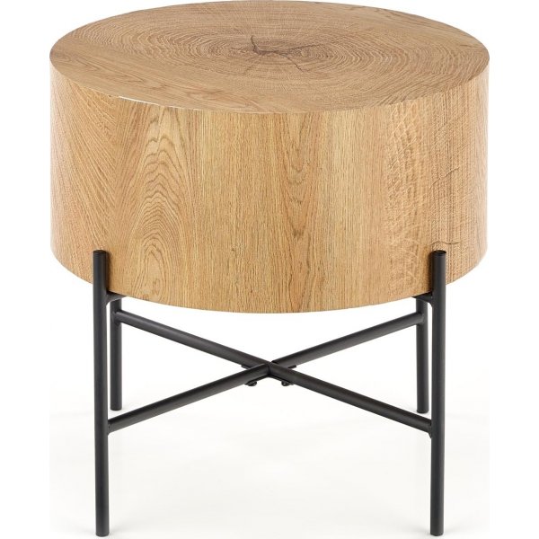 Table basse Ennis 45 cm - Chne/noir