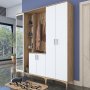 Esa hallmbel 180 x 37,5 x 198,6 cm Variant B - Valnt/vit