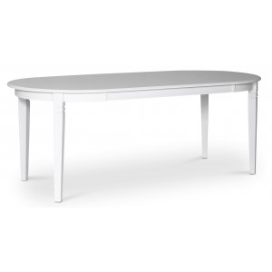 Table  manger ovale blanche Sandhamn 200x95 cm + Kit d'entretien des meubles pour textiles