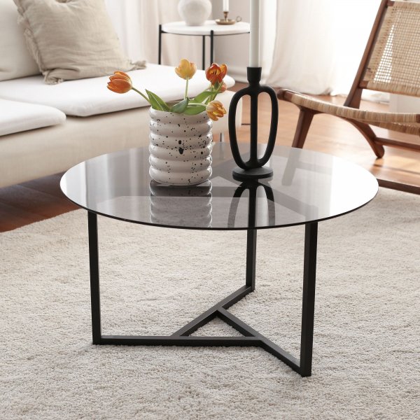 Table basse Trio 75 x 75 cm - Noir