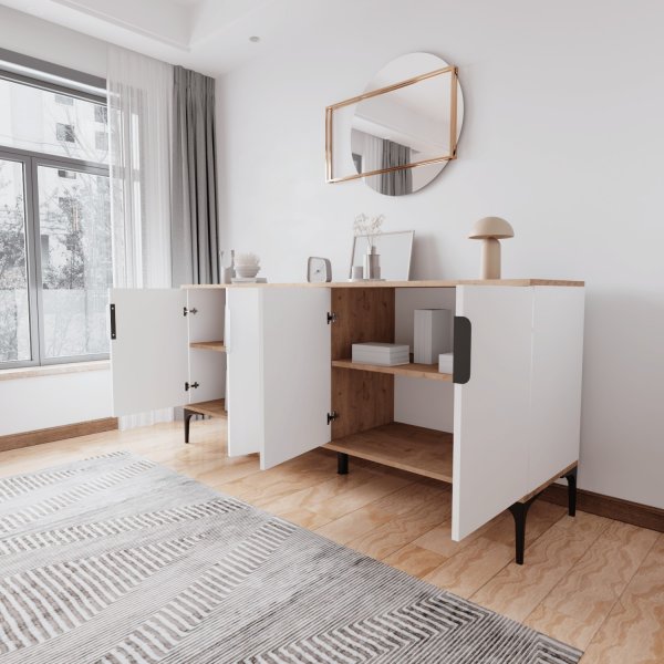 Buffet Tarz - Chne/blanc