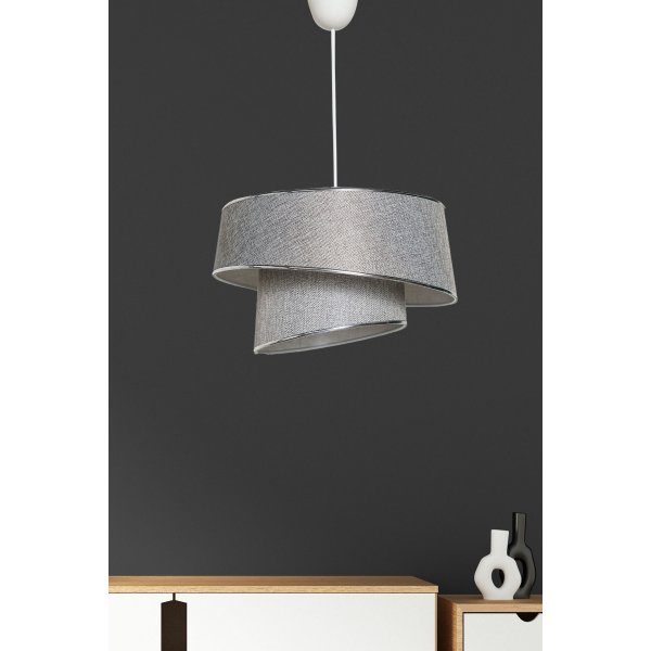 Barette taklampa - Gr/silver