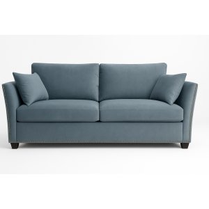 Soffa Liberty 2,5-sits med nitar - Blågrön Soffa Liberty 2,5-sits med nitar - Blågrön