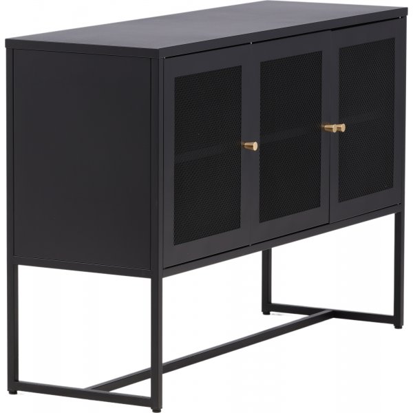 Buffet Trerike - Noir + Pieds de meubles Buffet Trerike - Noir + Pieds de meubles