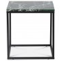 Accent soffbord 50 - Grn marmor / Svart