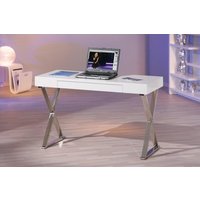 Grace skrivbord - Vit/Krom Grace skrivbord - Vit/Krom