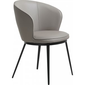 Fauteuil Billy en PU gris clair