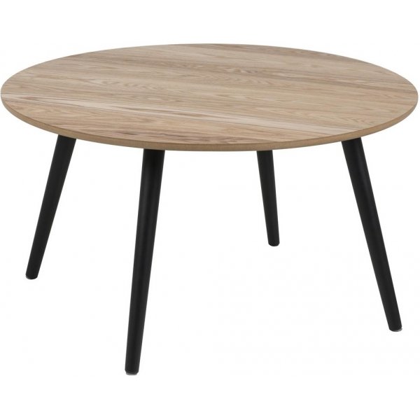Dunfermline soffbord 80 - Ljus ask/svart
