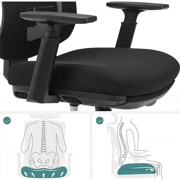 Chaise de bureau Henric - Noir