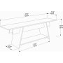 Lanca mediabnk 120 cm - Svart
