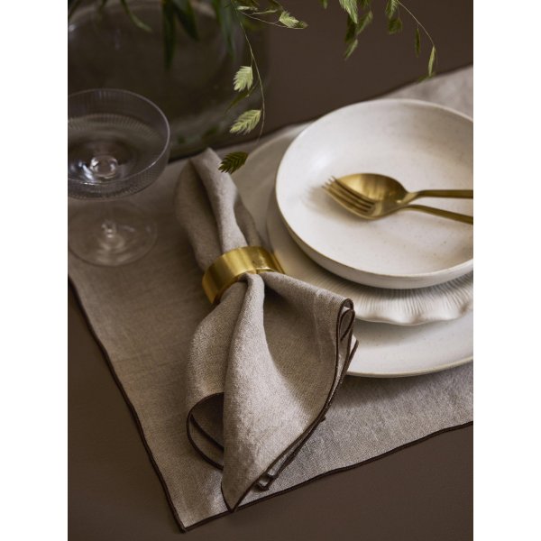 Serviette Cline 45 x 45 cm - Nougat fonc