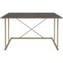 Adelaide skrivbord 114 x 60 cm - Guld/mrkgr