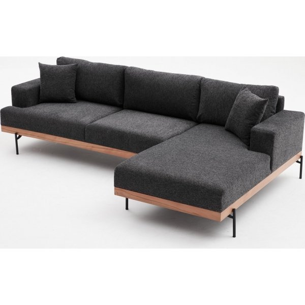 Liva divansoffa höger - Antracit Liva divansoffa höger - Antracit