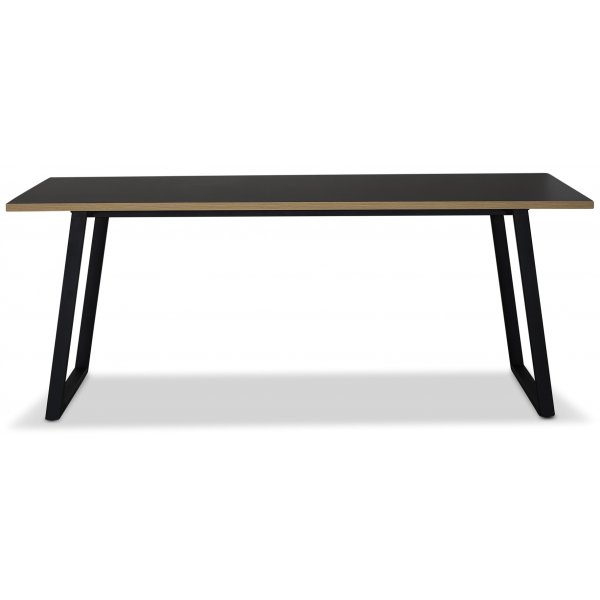 Edge matbord 190x90 - Svart Hgtryckslaminat (HPL)