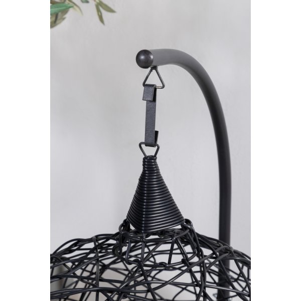 Lexi hngstol - Svart/Mrkgr