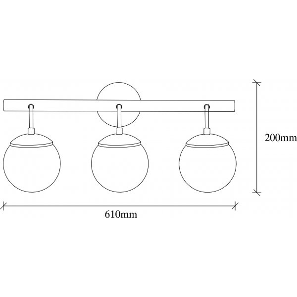 Gondola wandlamp 3032 - Zwart