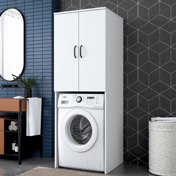 Meuble pour lave-linge Lang 110 - Blanc Meuble pour lave-linge Lang 110 - Blanc
