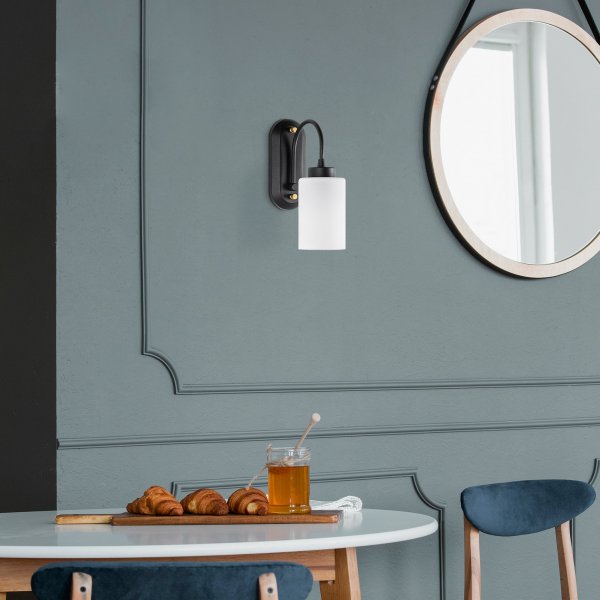 Heiki wandlamp 13161 - Zwart