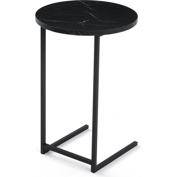 Mitazor sidobord 38 cm - Marmor/svart