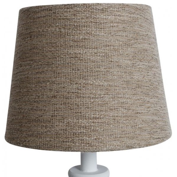 Rund lampskrm 18x23x18 cm - Natur (grovt linne)