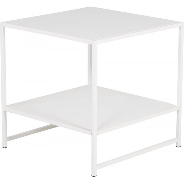 Table d'appoint Train avec étagère 50,8 x 50,8 cm - Blanc Table d'appoint Train avec étagère 50,8 x 50,8 cm - Blanc