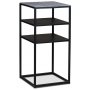 Athlete svart sngbord 70 cm med cement topp