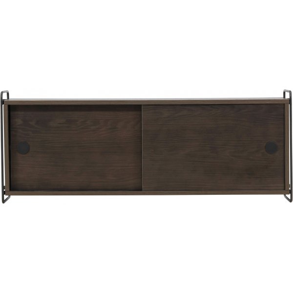 Paris wandkast 48 x 122 cm - Zwart/Mocca