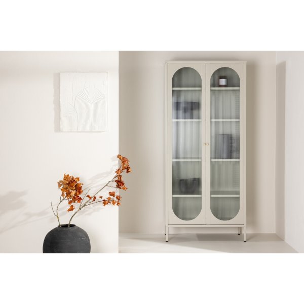 Lima vitrinskåp beige Lima vitrinskåp beige