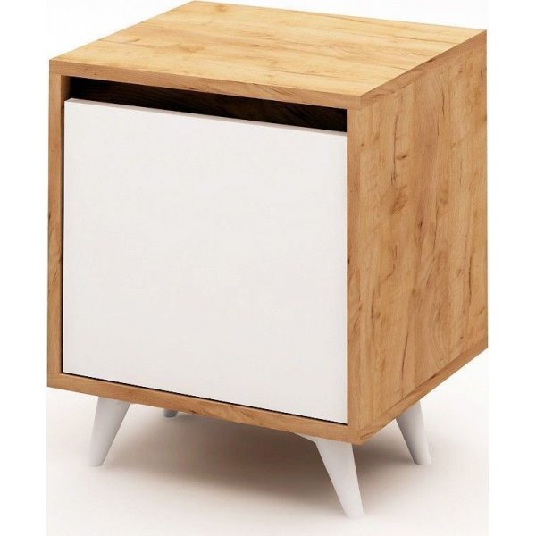 Yepp nachtkastje - Eiken/wit