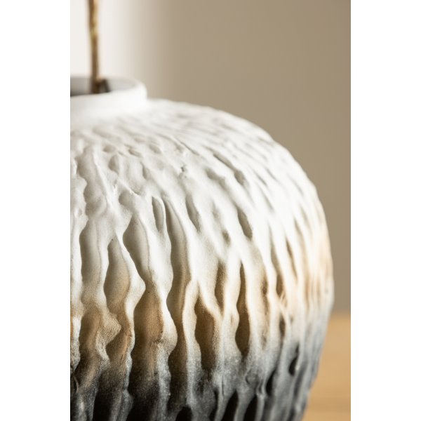 Pane vas 29 x 34 cm - Beige/Grå/Vit Pane vas 29 x 34 cm - Beige/Grå/Vit