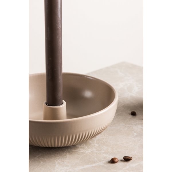 Posh ljusstake 18 x 6 cm - Beige Posh ljusstake 18 x 6 cm - Beige