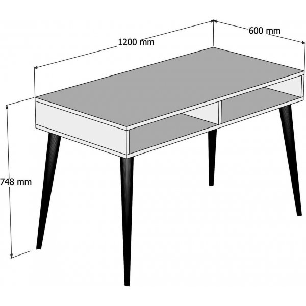 Novo skrivbord 120x60 cm - Valnöt Novo skrivbord 120x60 cm - Valnöt