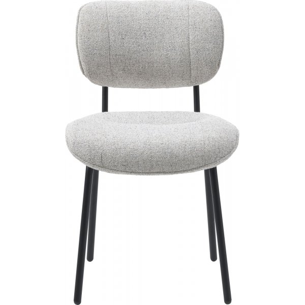 Chaise de salle  manger Bison - Blanc cass